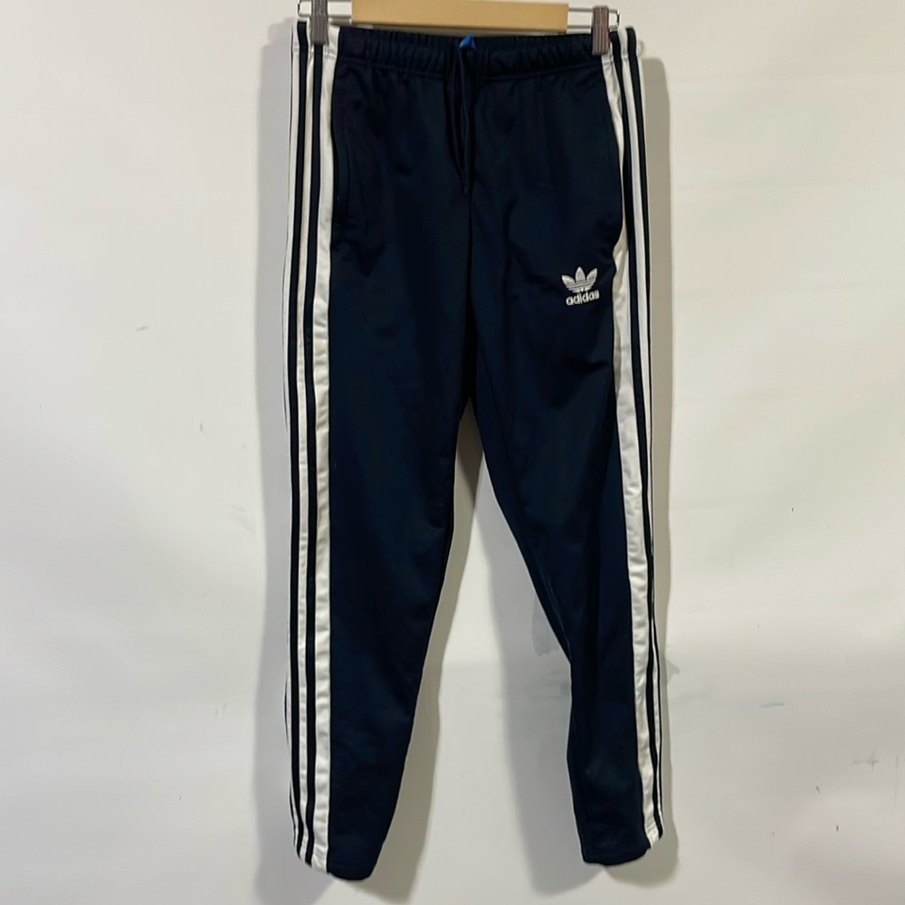 Adidas Blue and White Joggers Sweatpants
